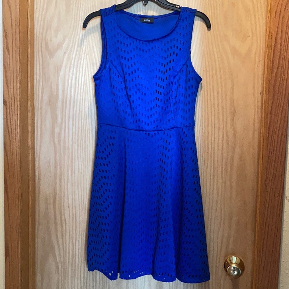 Blue spring dress